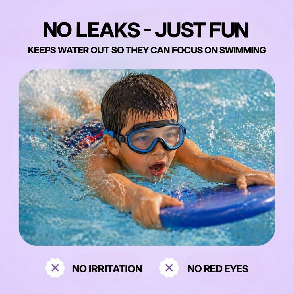Kids Swim Goggles with Clip-On Nose Bridge and Anti-Fog - view 4