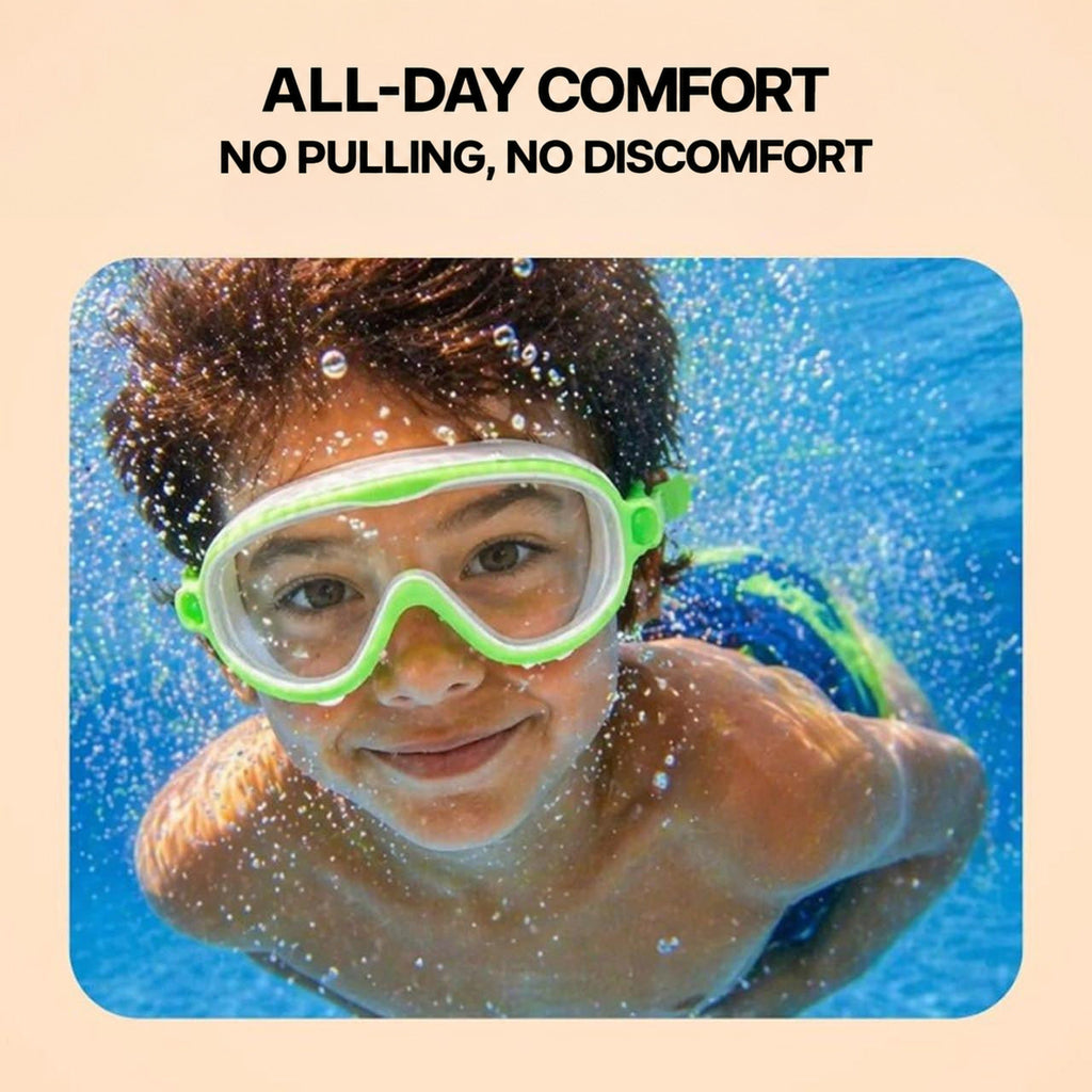 Kids Swim Goggles with Clip-On Nose Bridge and Anti-Fog - view 7