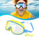 Kids Swim Goggles with Clip-On Nose Bridge and Anti-Fog, Yellow
