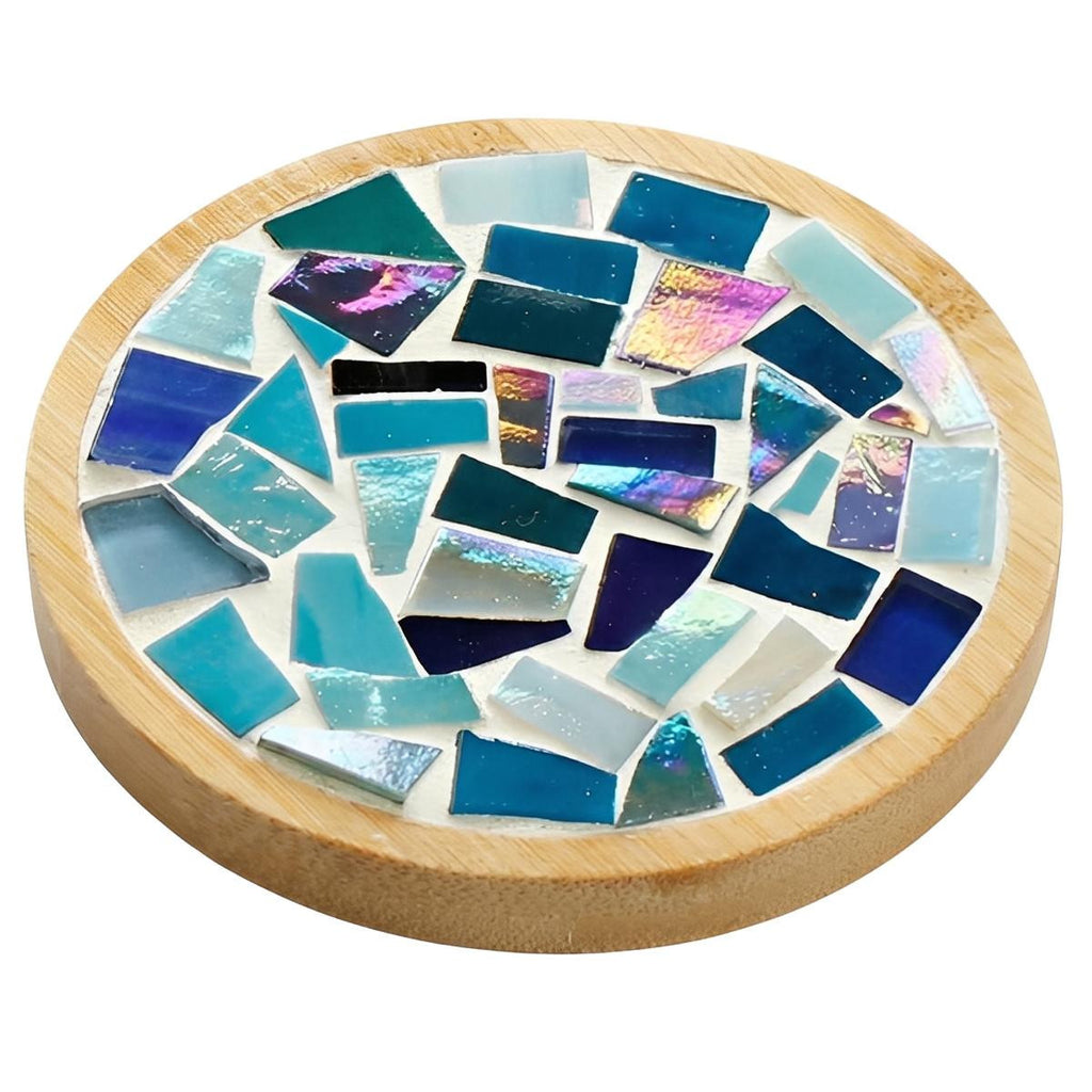 Mosaic Craft Kit for Coasters with Colorful Glass Tiles - view 7