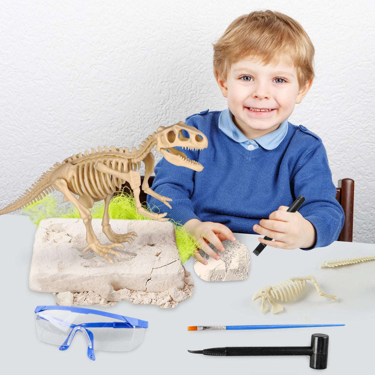 Dinosaur Excavation Kit with Fossil Dig Tools - view 2