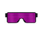 LED Party Glasses with Customizable Light Patterns, Pink