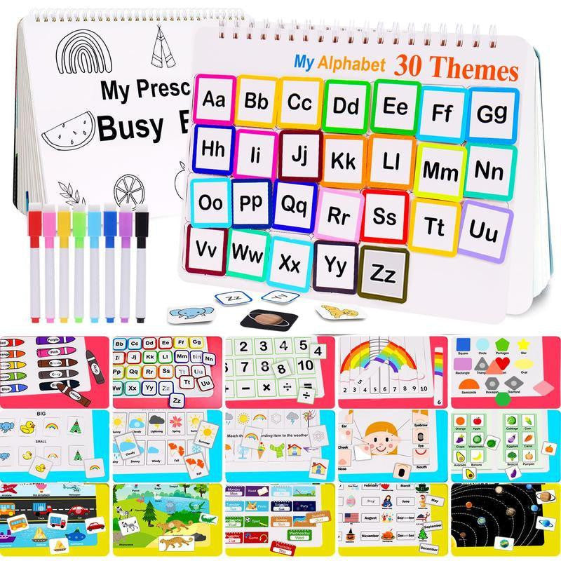 Reusable Preschool Activity Book with 30 Educational Themes - view 10