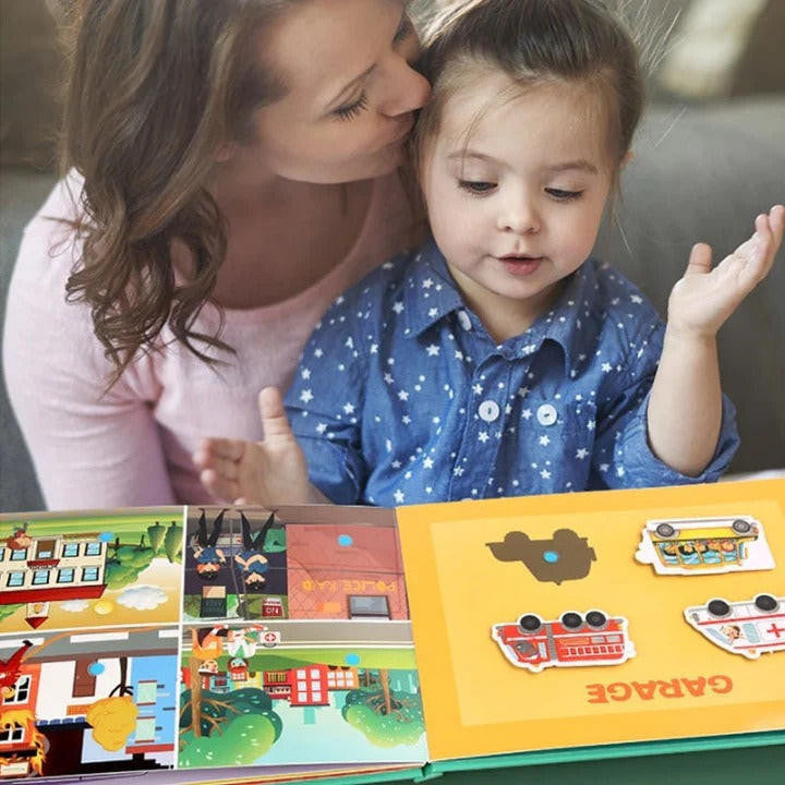 Activity Book Toddlers with Reusable Stickers and Themes
