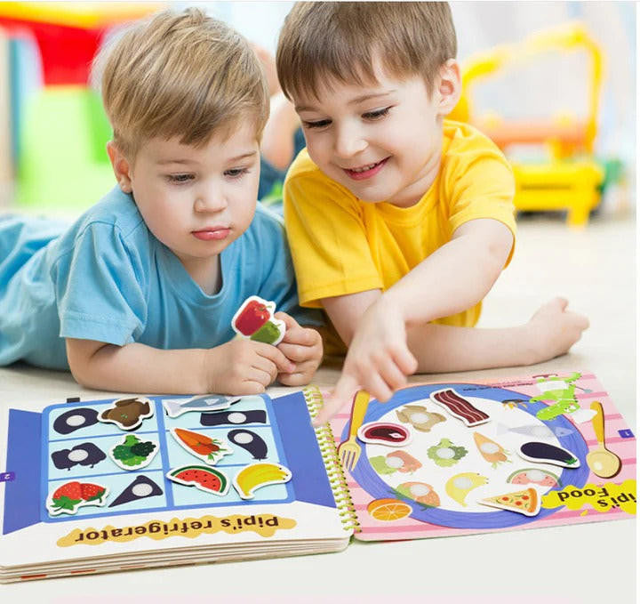 Activity Book Toddlers with Reusable Stickers and Themes - view 2