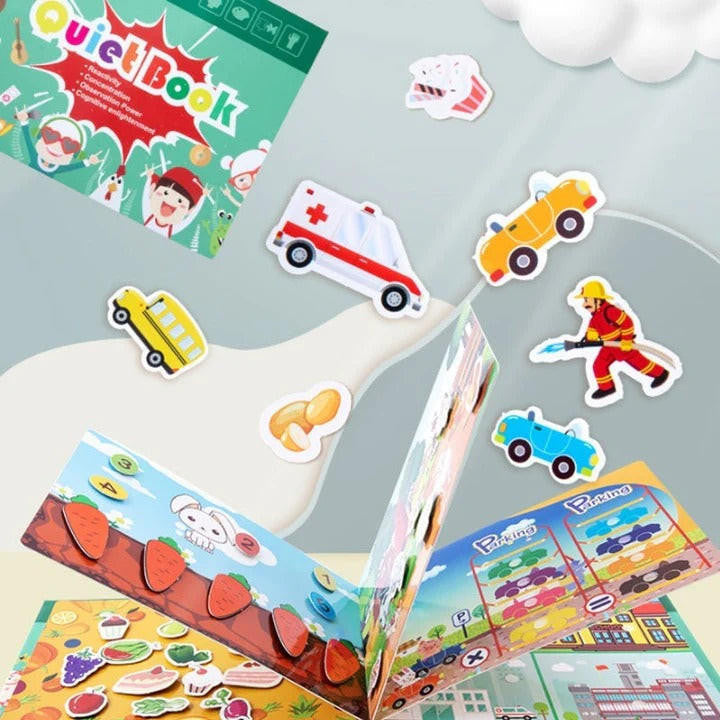 Activity Book Toddlers with Reusable Stickers and Themes - view 7