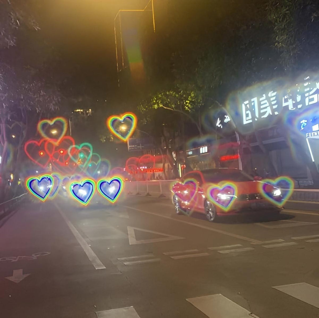 Diffraction Heart Glasses with Light Effect for Events - view 8