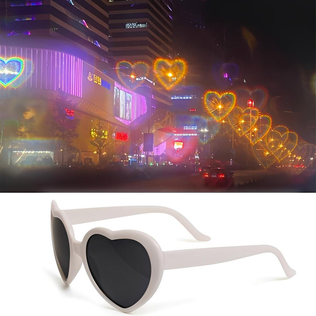 Diffraction Heart Glasses with Light Effect for Events - view 3