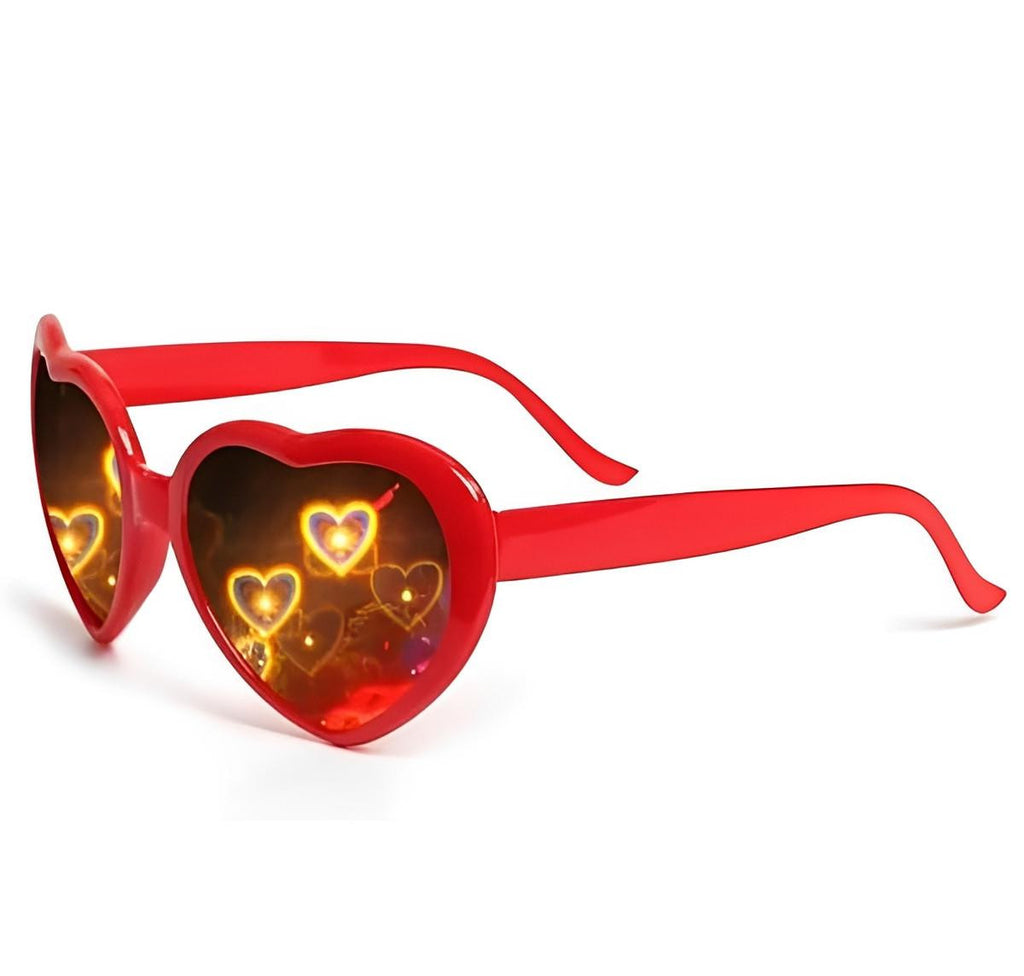 Diffraction Heart Glasses with Light Effect for Events - view 6