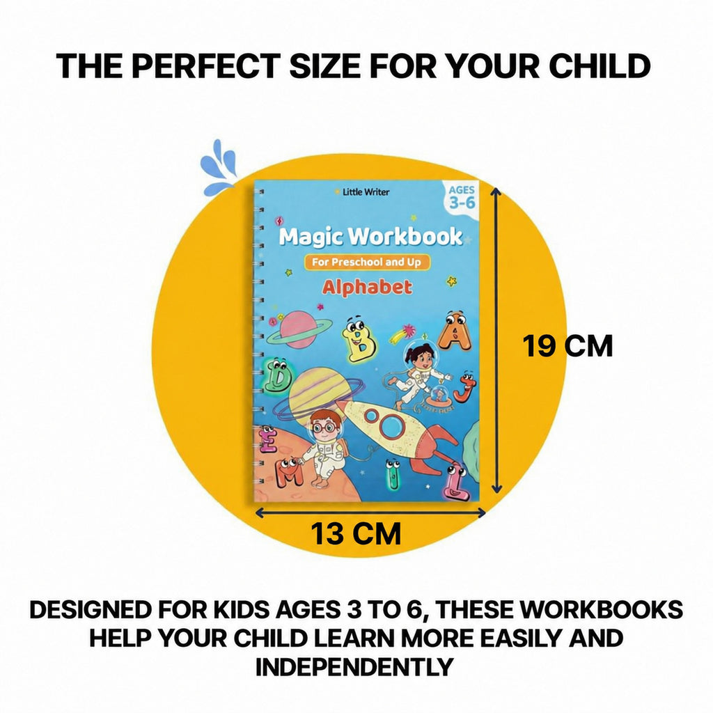 Magic Writing Notebook Set with Reusable Pages for Kids - view 8