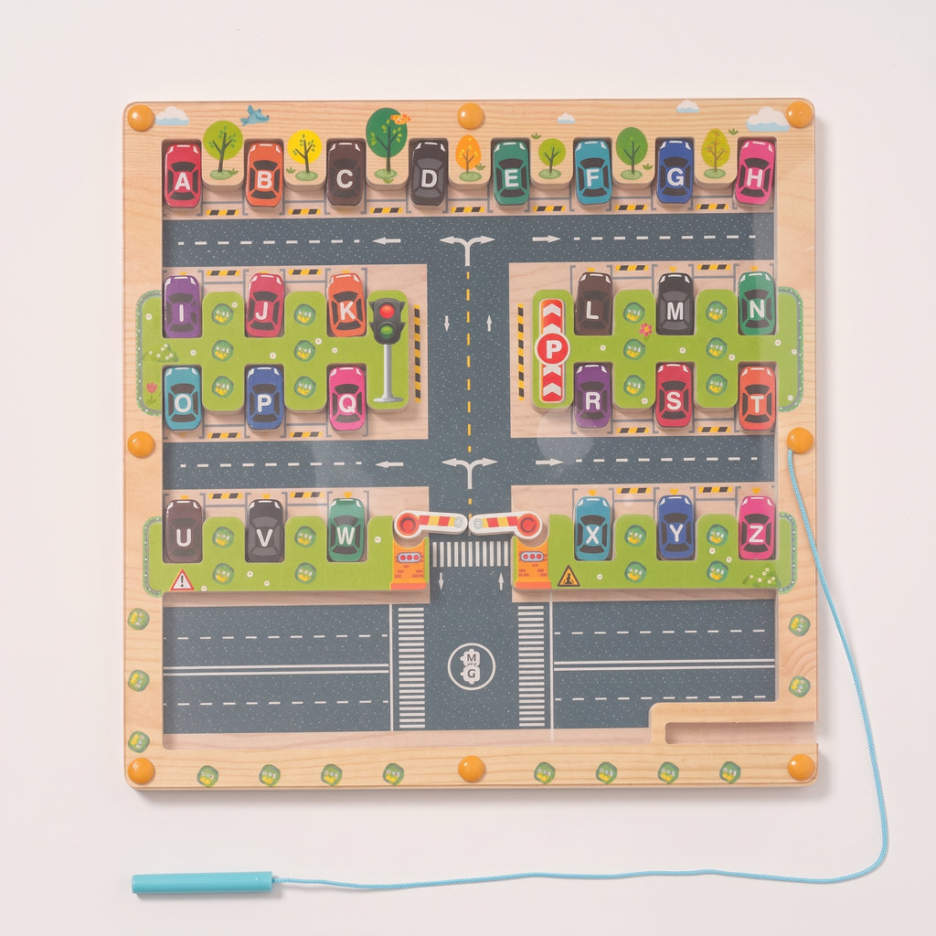 Montessori Alphabet Parking Maze