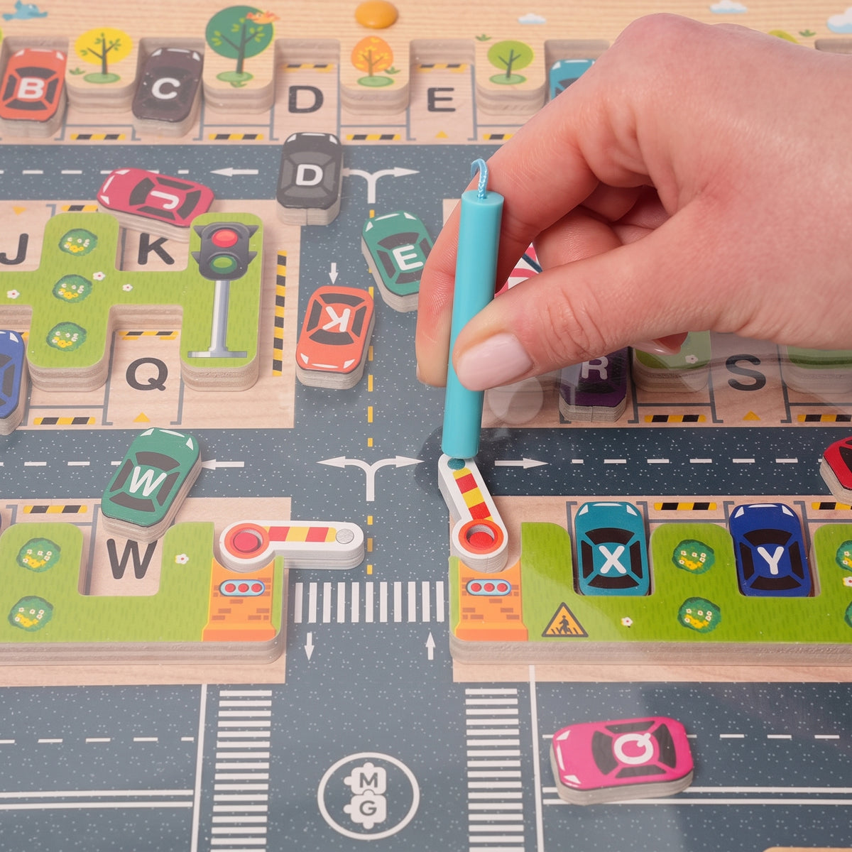 Montessori Alphabet Parking Maze