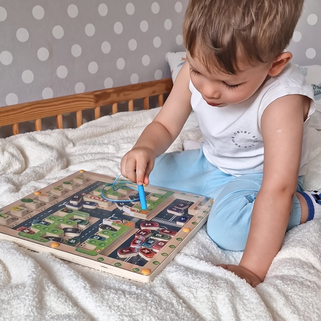 Montessori Alphabet Parking Maze