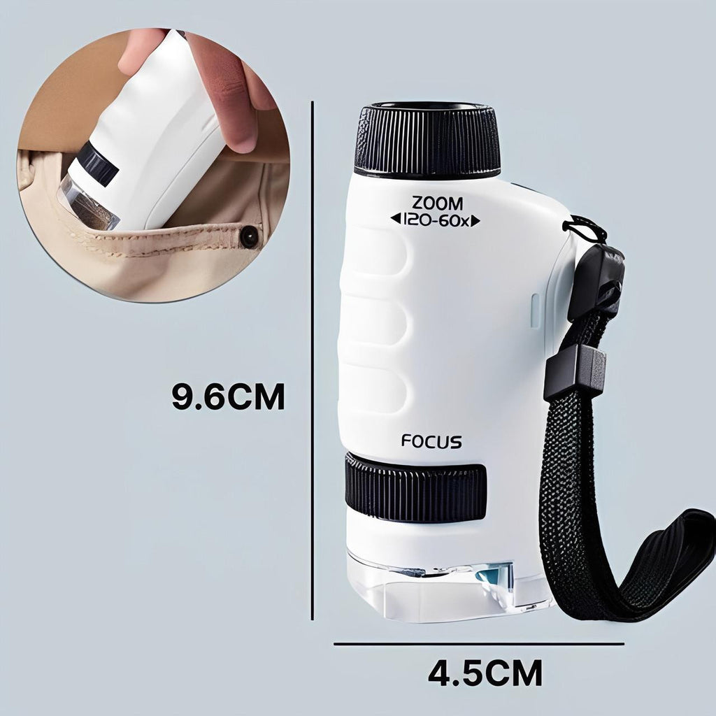 Pocket Microscope for Kids with LED and Zoom 120x - view 5