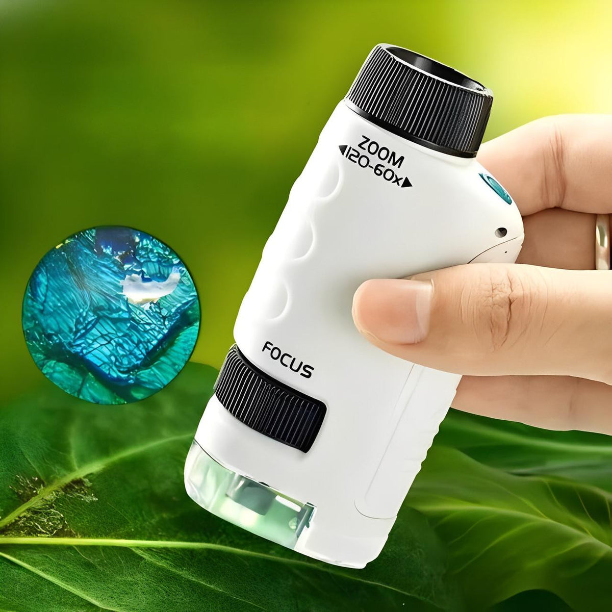 Pocket Microscope for Kids with LED and Zoom 120x - view 4