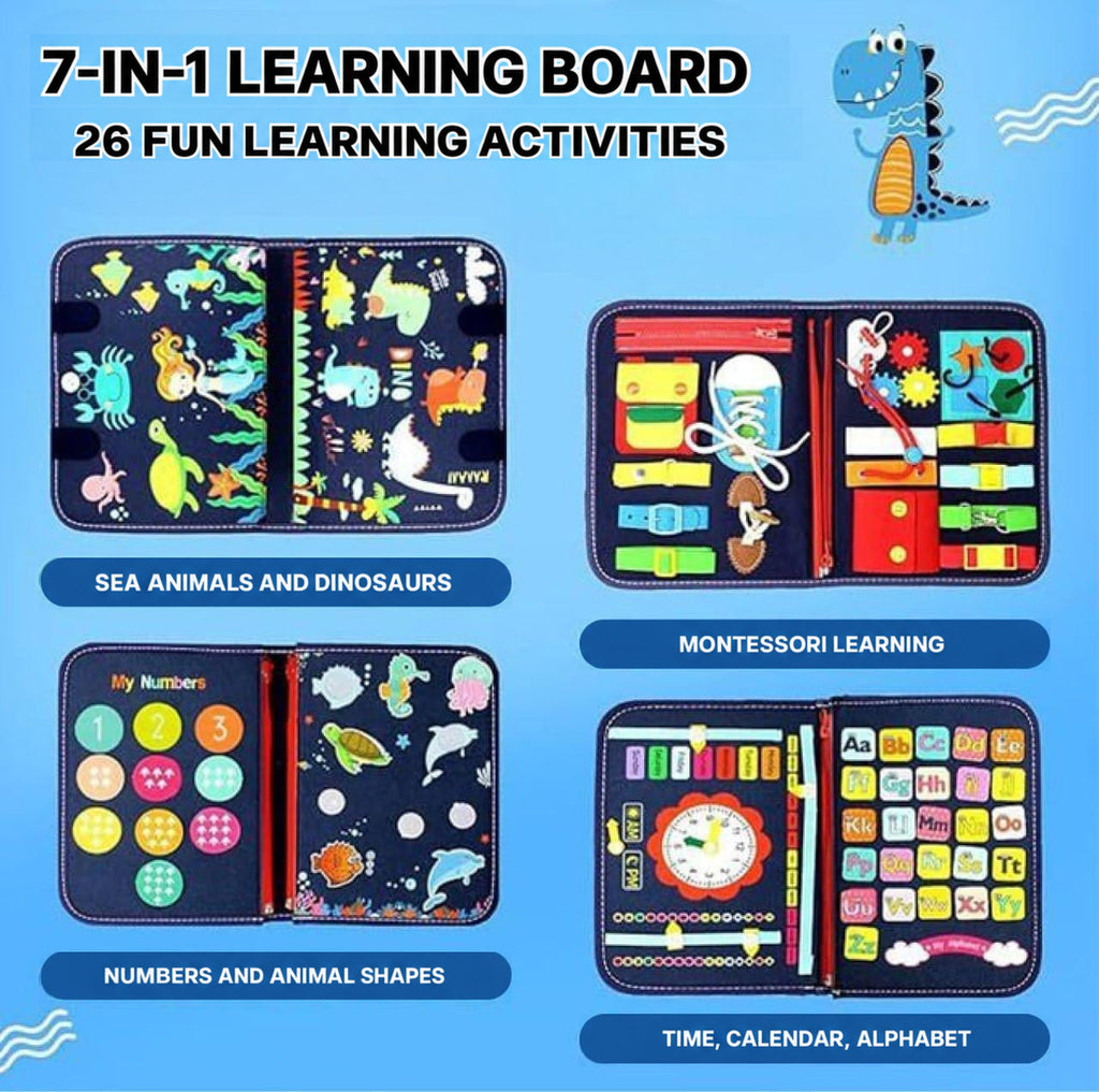 Montessori Busy Board with Multiple Learning Activities - view 6
