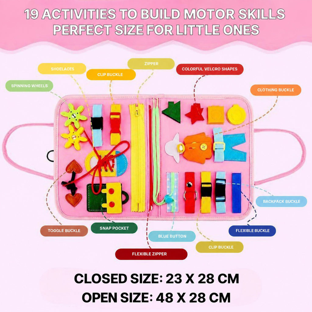 Montessori Busy Board with Multiple Learning Activities - view 7