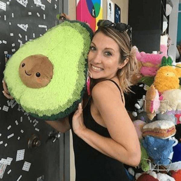 Avocado Plush Toy with Smiling Face and Fluffy Texture - view 7