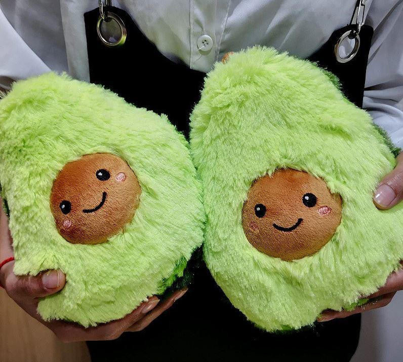 Avocado Plush Toy with Smiling Face and Fluffy Texture - view 6