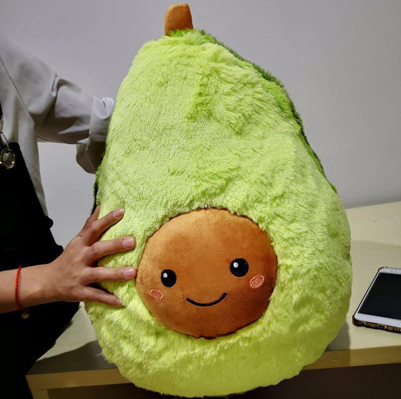 Avocado Plush Toy with Smiling Face and Fluffy Texture - view 3