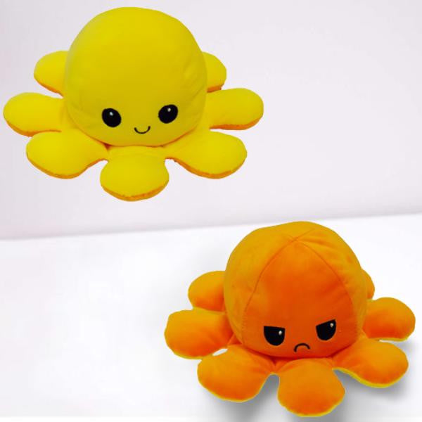 Reversible Octopus Plush with Dual Mood Faces - view 7