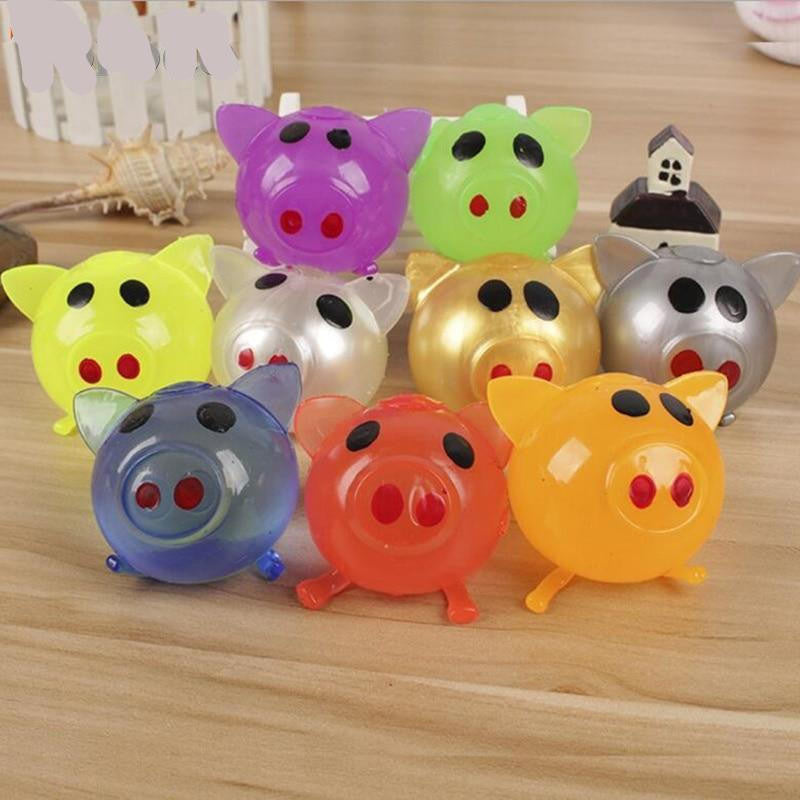 Jelly Pig Stress Toy - Squishy Bounce-Back Fidget - view 2