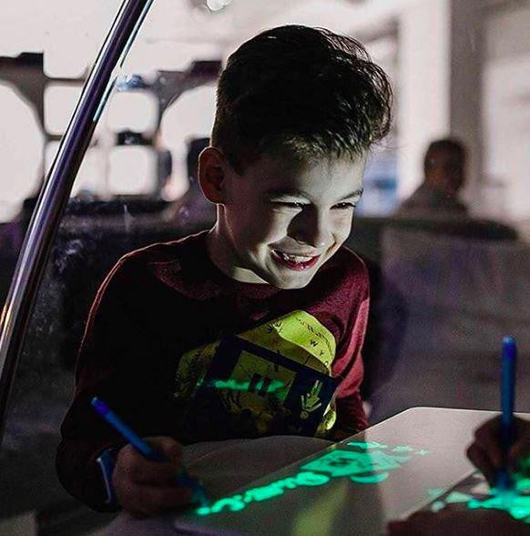 Glow Drawing Board with Light Pen and Erasable Surface - view 7