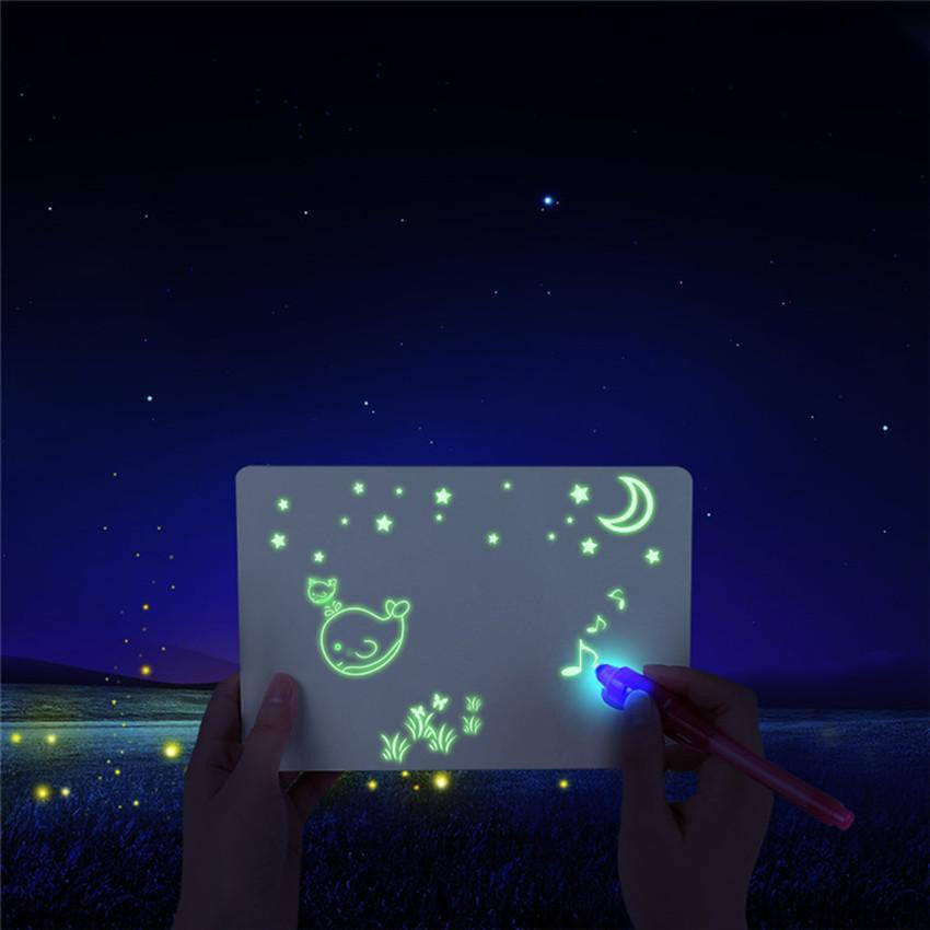Glow Drawing Board with Light Pen and Erasable Surface - view 3