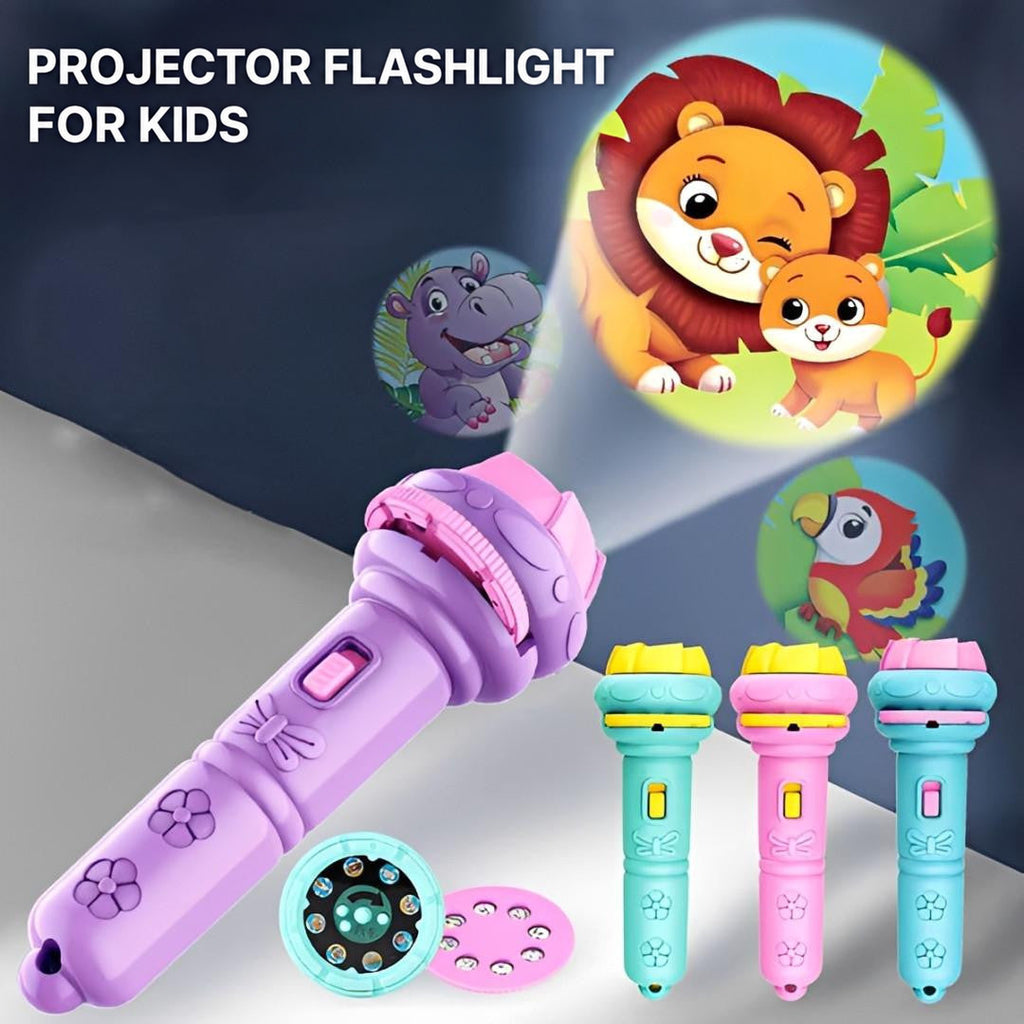Projector Flashlight for Kids with Animal Slides