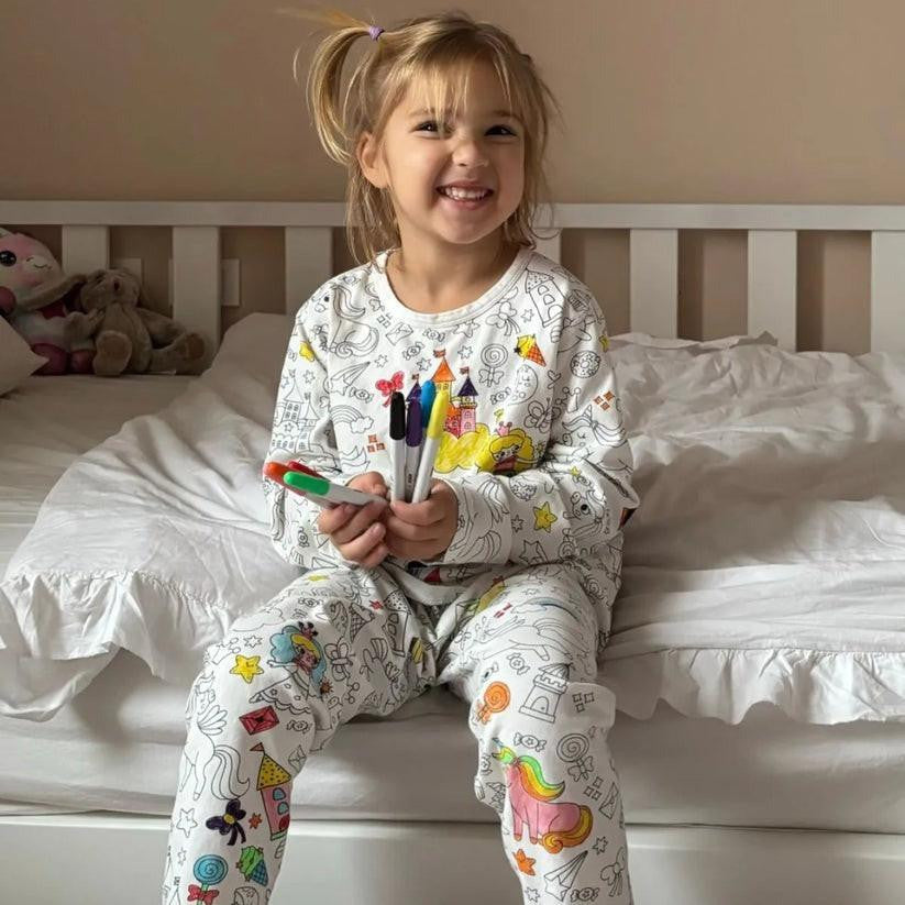Coloring Pajamas for Kids with Creative Design Patterns - view 2