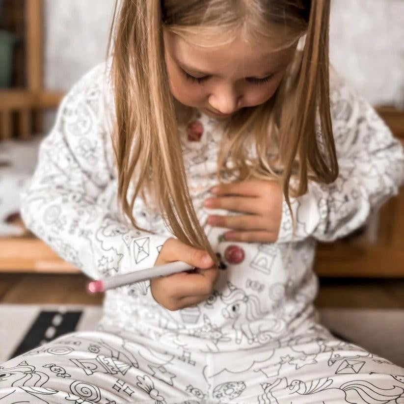 Coloring Pajamas for Kids with Creative Design Patterns - view 7