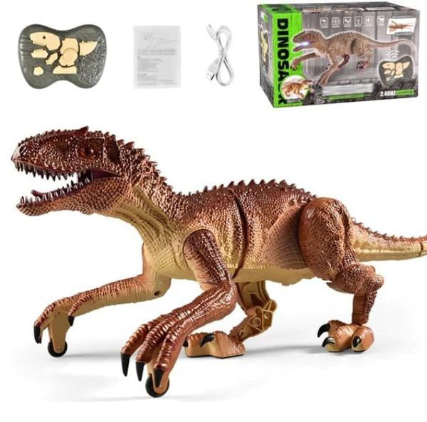 Remote Control Dinosaur Toy with Realistic Movement, IndoRaptor - Orange