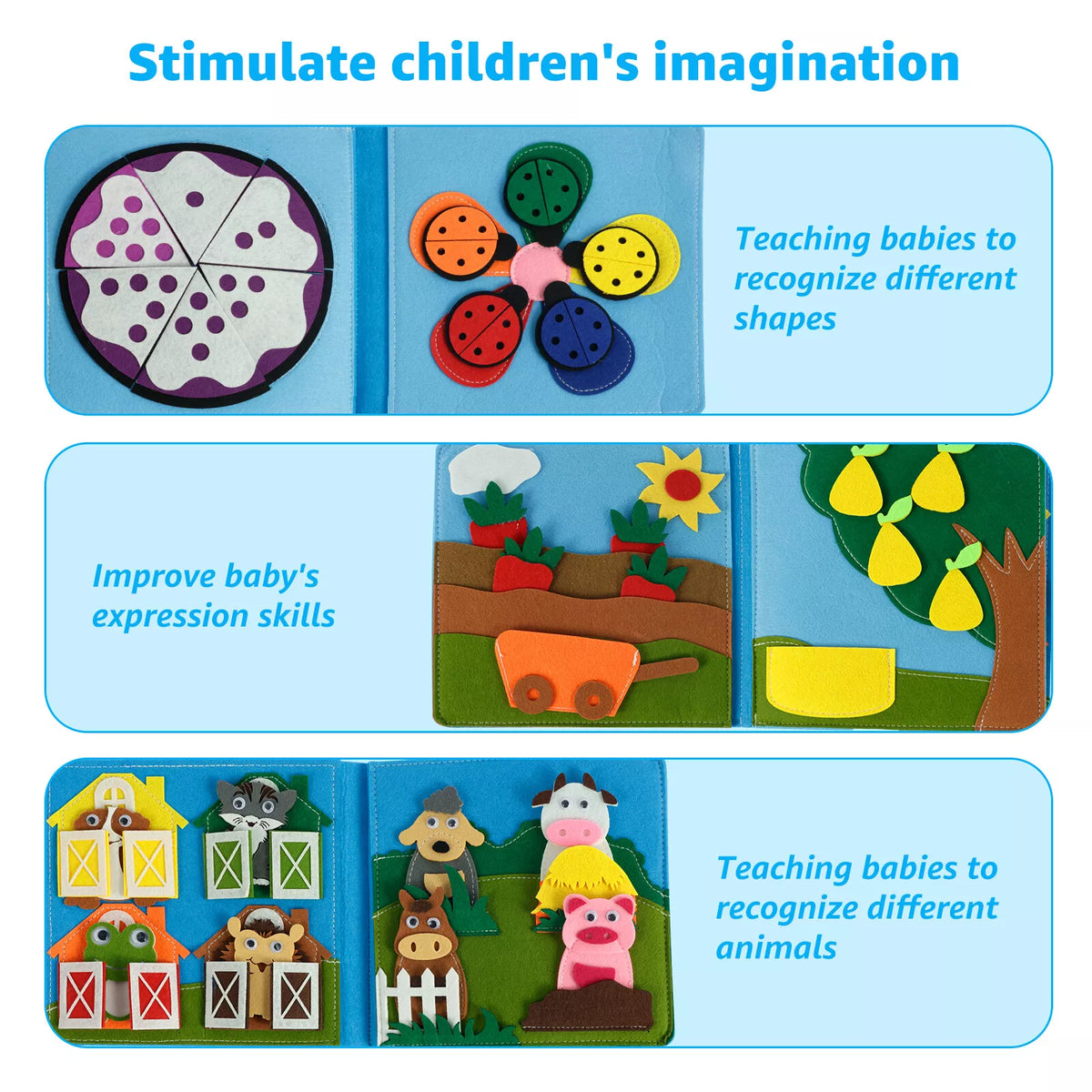 Montessori Farm Animals Busy Board