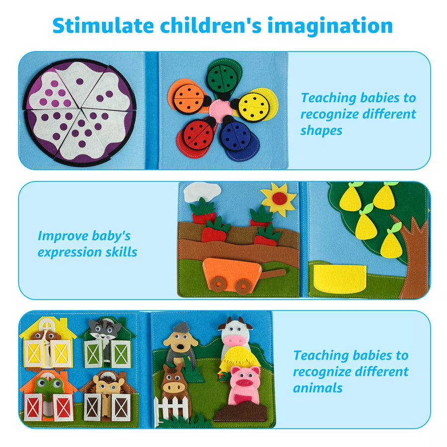 Montessori Farm Animals Busy Board