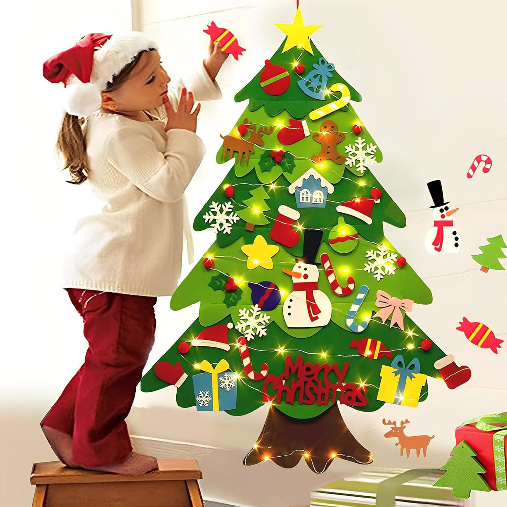 Felt Christmas Tree with 32 Detachable Ornaments - view 10