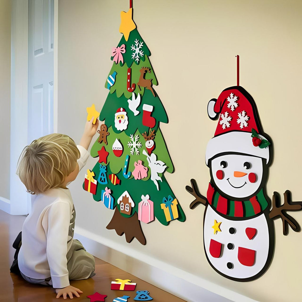 Felt Christmas Tree with 32 Detachable Ornaments - view 5