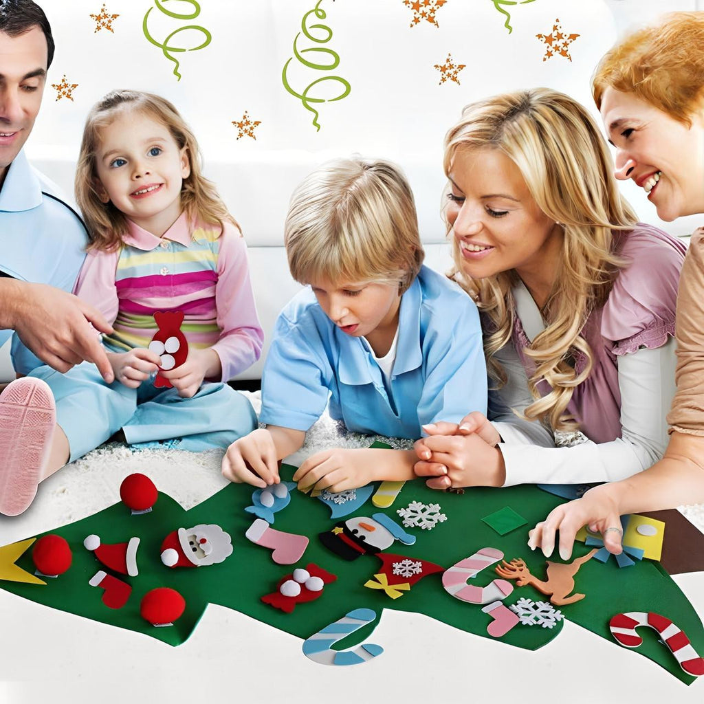 Felt Christmas Tree with 32 Detachable Ornaments - view 9
