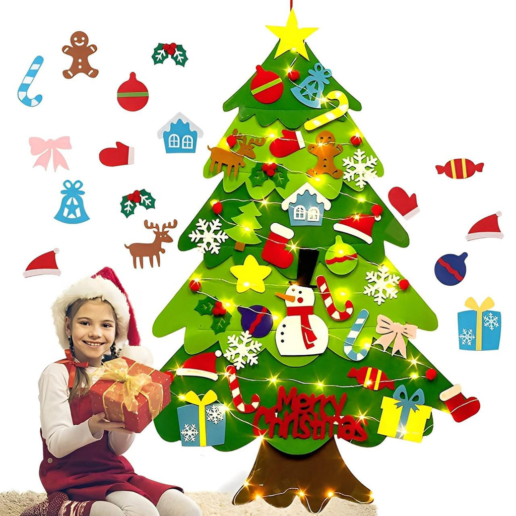 Felt Christmas Tree with 32 Detachable Ornaments - view 7