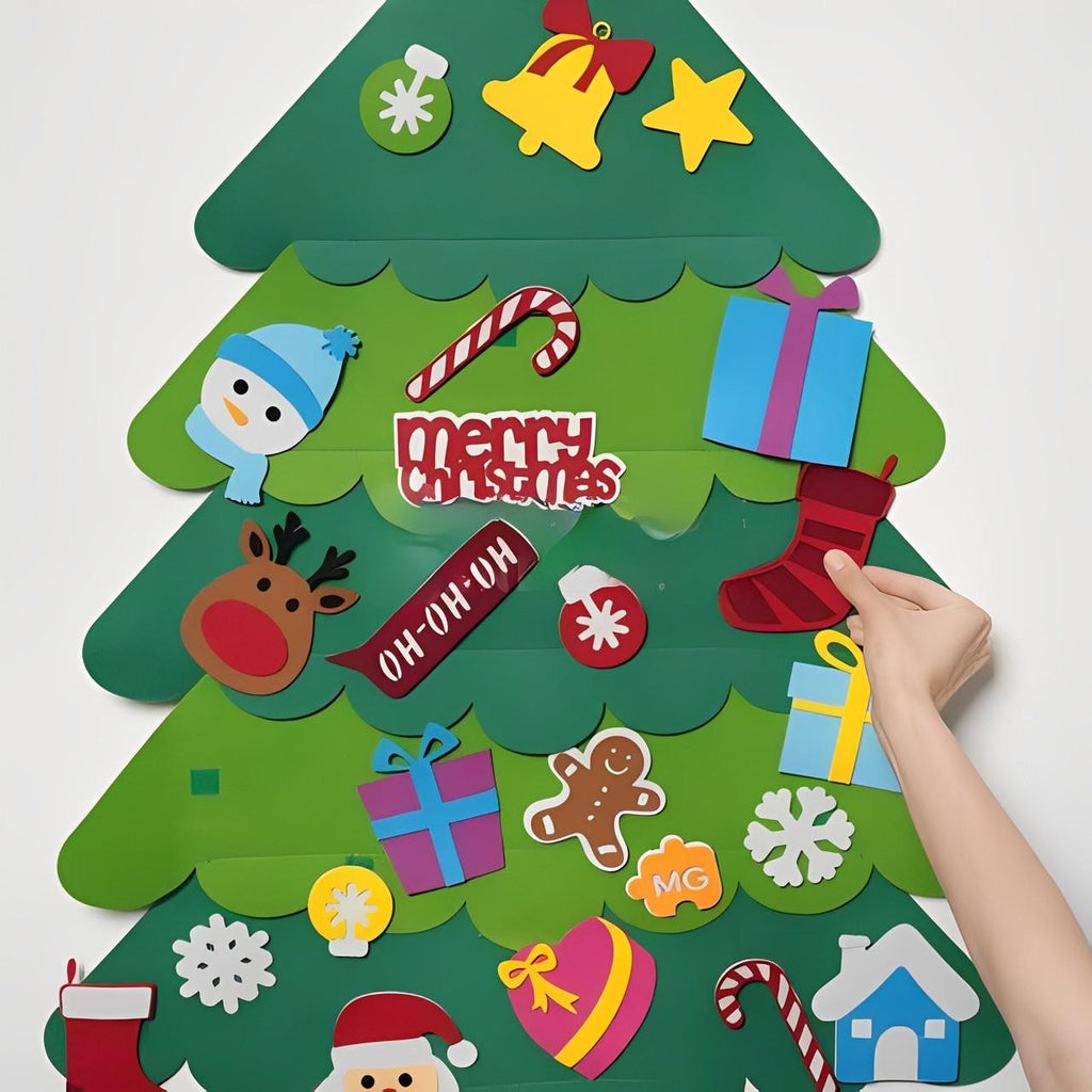 Felt Christmas Tree with 32 Detachable Ornaments - view 3