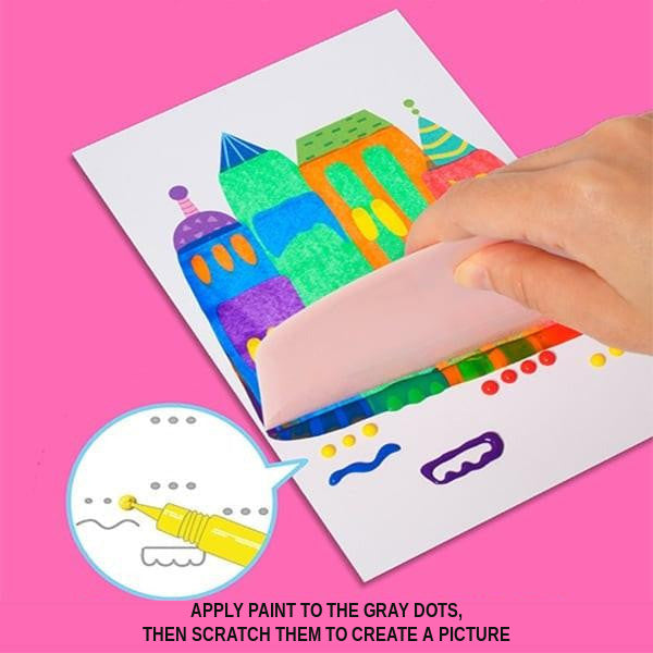 Scratch Art Kit for Kids with 20 Cards and Accessories - view 4