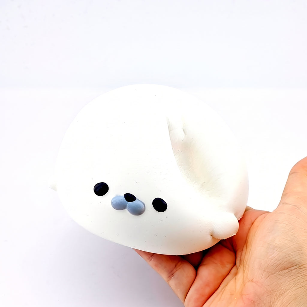 Side view of the seal squishy with its flipper raised