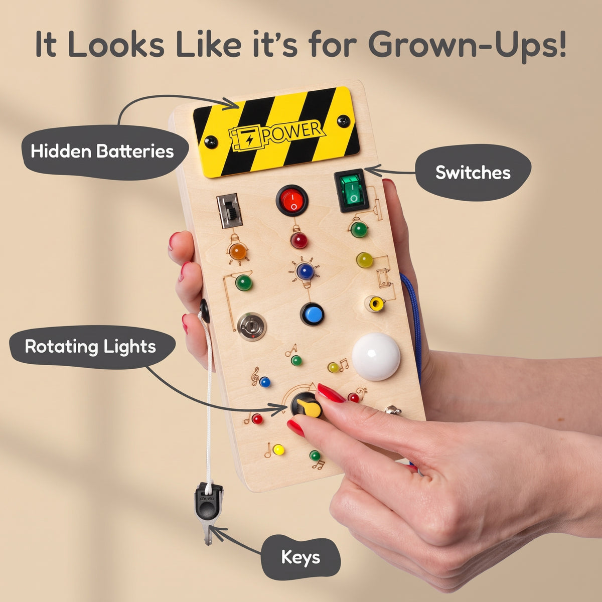 Montessori Wooden Switch Board