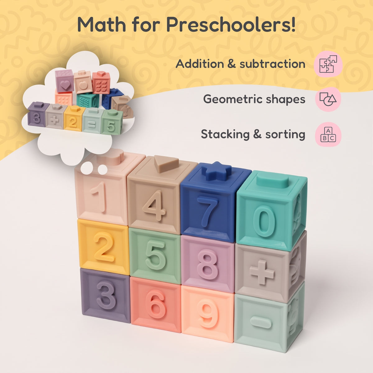 Montessori Squeaky Block Set