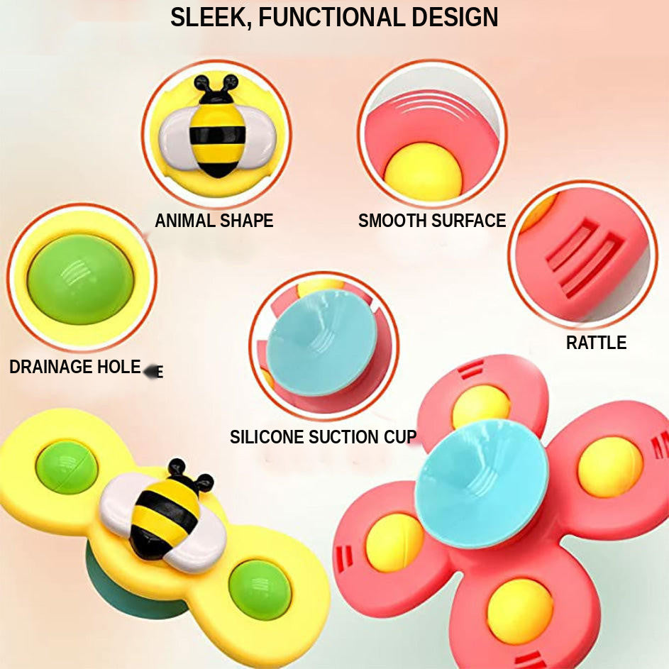 Suction Spinner Toy with Animal Designs for Babies - view 4