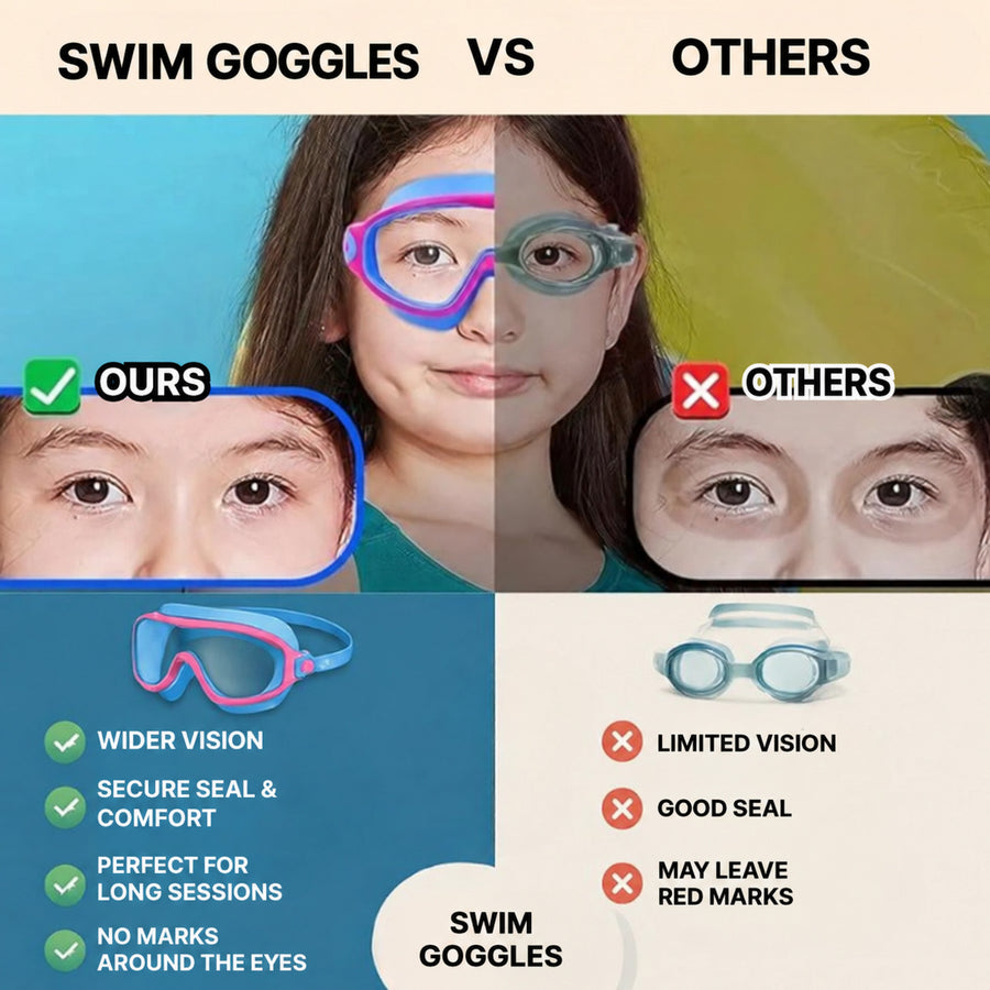 Swim Goggles Kids with Nose Clip and Ear Plugs Set - view 2