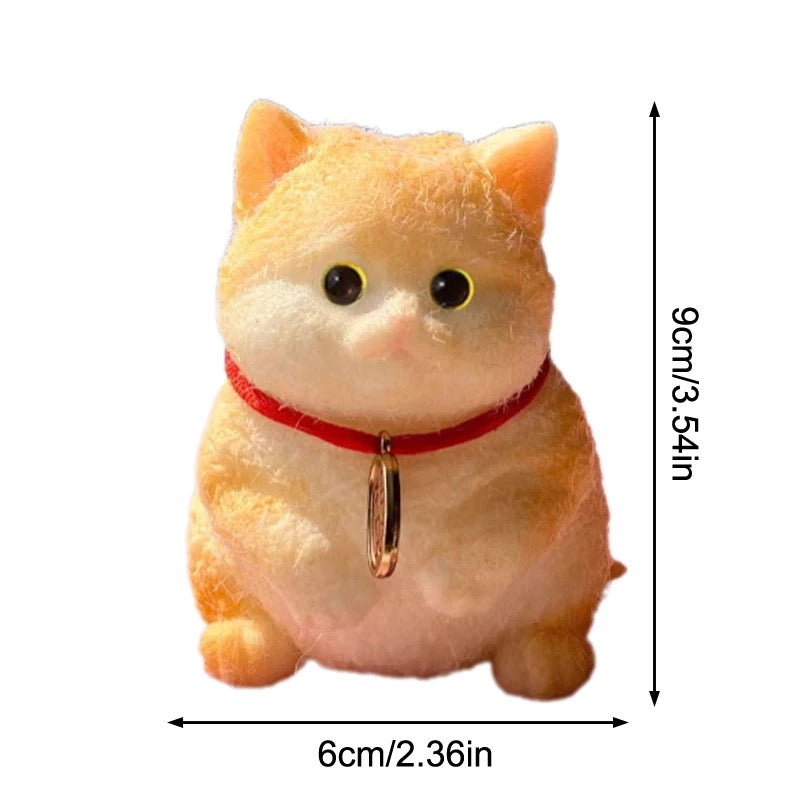 Taba cat squishy size, 9 cm tall and 6 cm wide