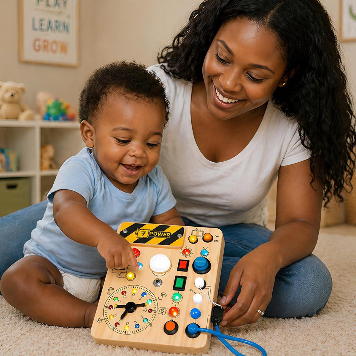 Busy Board with Lights and Switches for Toddlers - view 7