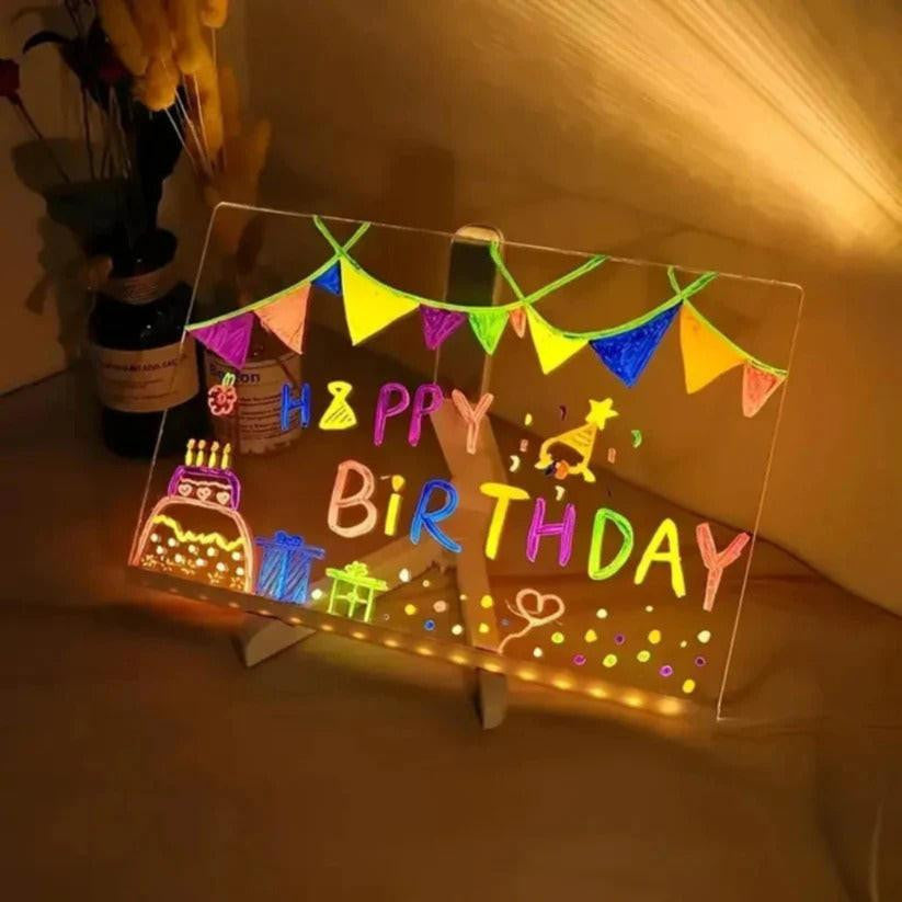 Light Drawing Board with Neon LED Glow Effect - view 9