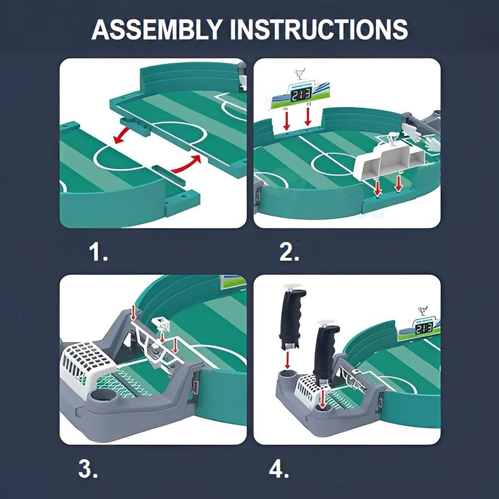 Tabletop Soccer Game, Compact Two-Player Football Arena - view 8