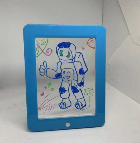 Light-Up Drawing Tablet with 8 Color Effects and Reusable Screen - view 7